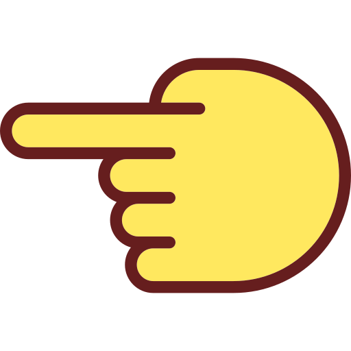 Index finger Generic Outline Color icon