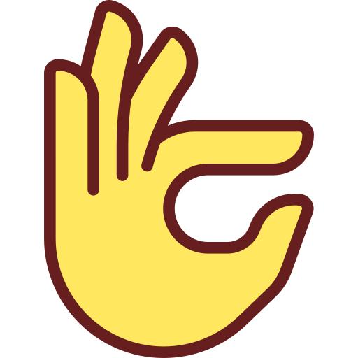 Hand Generic Outline Color icon