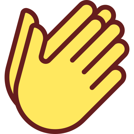 palma de la mano Generic Outline Color icono