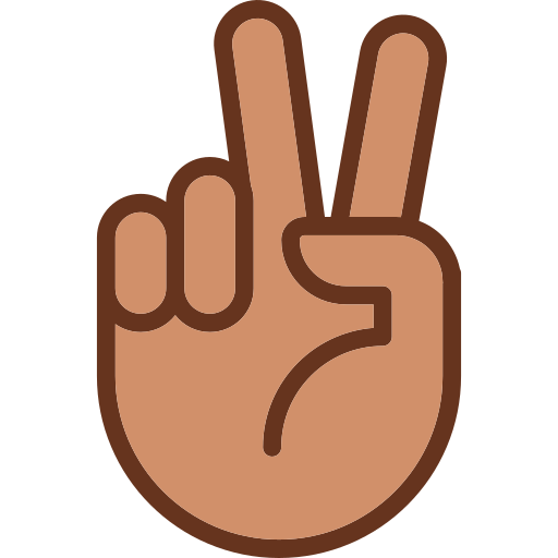 Peace Sign Generic Outline Color icon