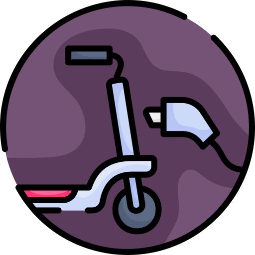 Kick Scooter Generic Outline Color icon