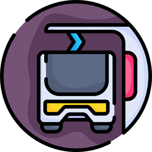 Electric bus Generic Outline Color icon