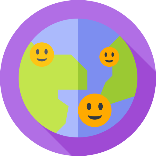 World Flat Circular Flat icon