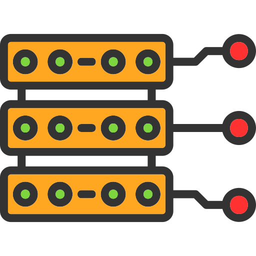 server Generic Outline Color icoon