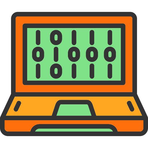 Binary code Generic Outline Color icon