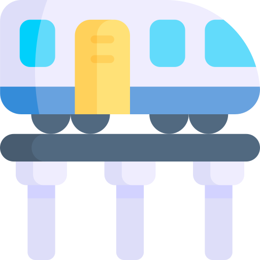 Skytrain Kawaii Flat icon