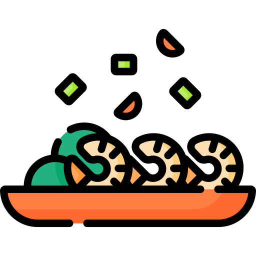 camarón Special Lineal color icono