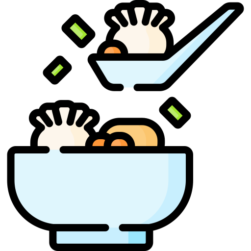 Wonton soup Special Lineal color icon