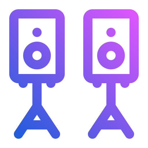 audio systeem Generic Gradient icoon