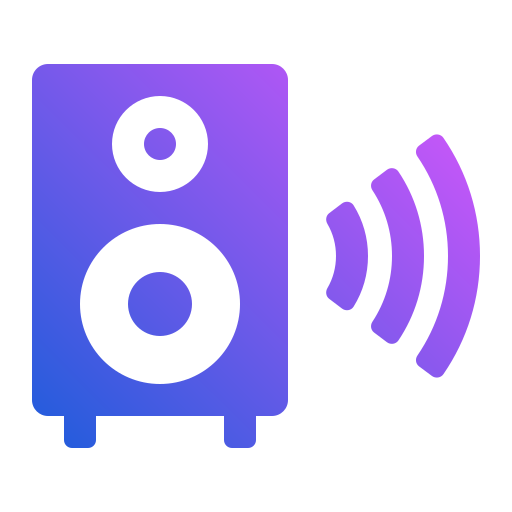 sistema de audio Generic Flat Gradient icono