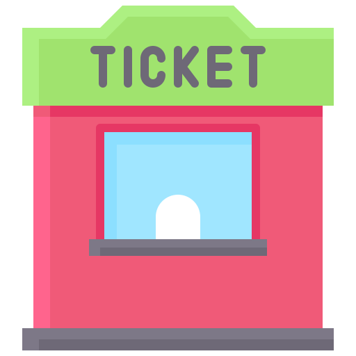 ticketkantoor Generic Flat icoon
