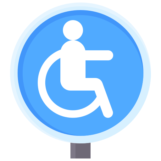 segno disabile Generic Flat icona