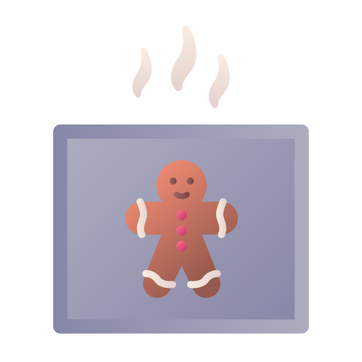Gingerbread Man Generic Flat Gradient icon