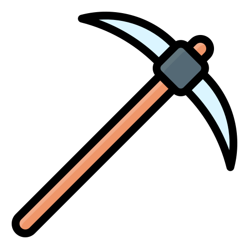 Pickaxe Generic Outline Color icon