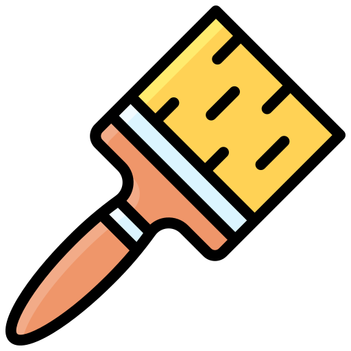 Paint brush Generic Outline Color icon