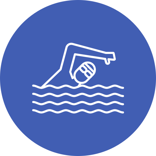 zwemmen Generic Flat icoon