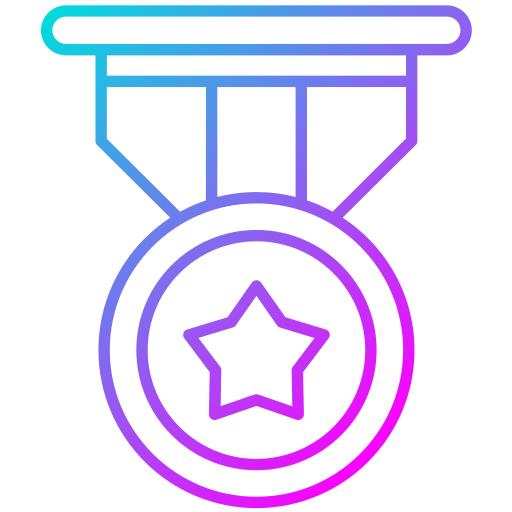 medalla de oro Generic Gradient icono