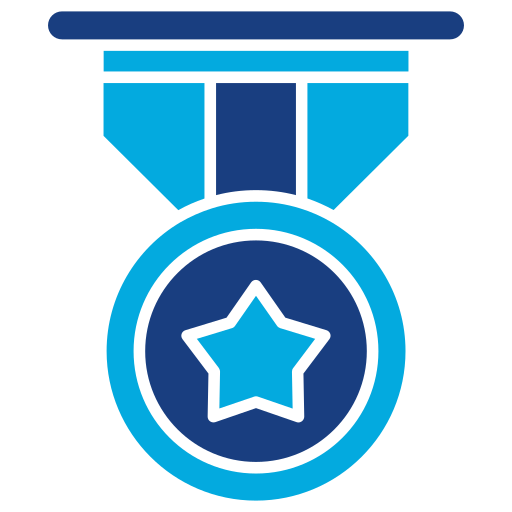 Золотая медаль Generic Blue иконка