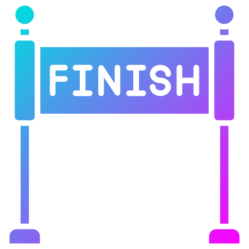 Finish point Generic Flat Gradient icon