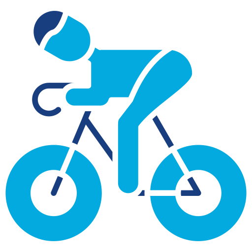 кататься на велосипеде Generic Blue иконка