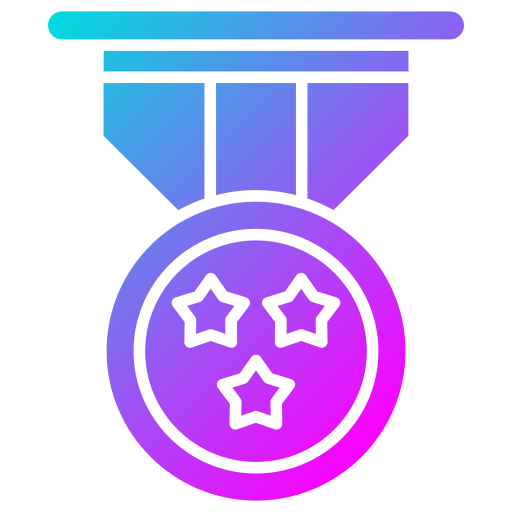 Bronze medal Generic Flat Gradient icon