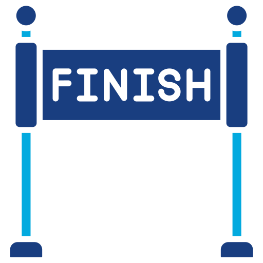 Finish point Generic Blue icon