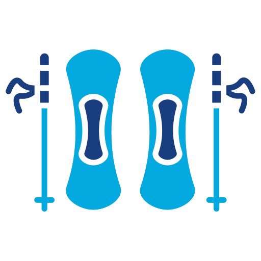 스키 타기 Generic Blue icon