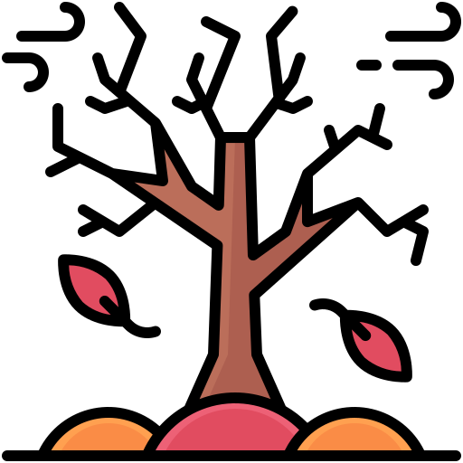 枯れた木 Generic Outline Color icon