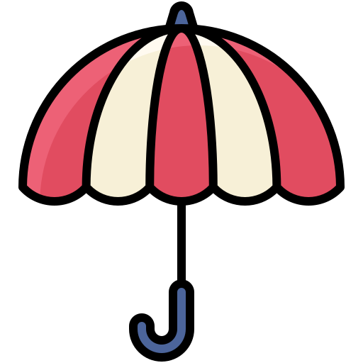parasol Generic Outline Color ikona