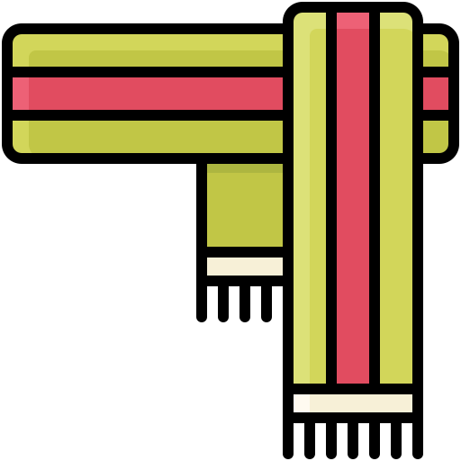 스카프 Generic Outline Color icon
