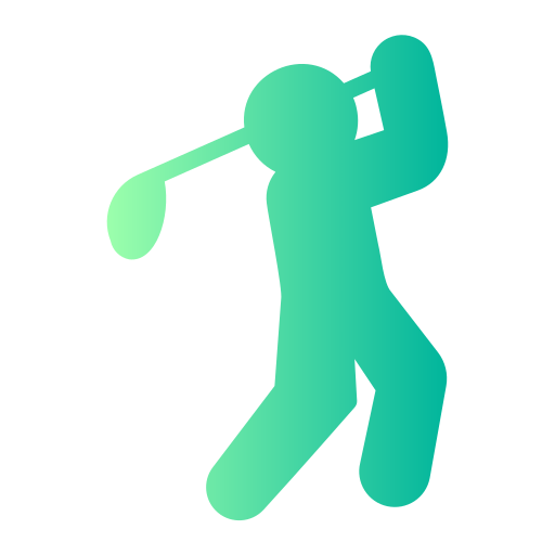 golfspeler Generic Flat Gradient icoon