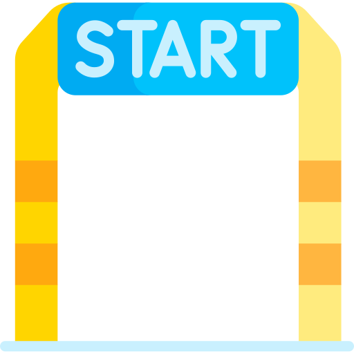 Start line Special Flat icon