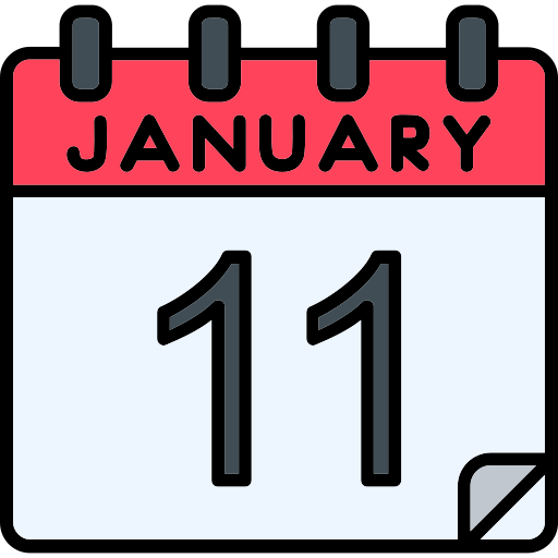 January Generic Outline Color icon