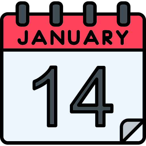 enero Generic Outline Color icono