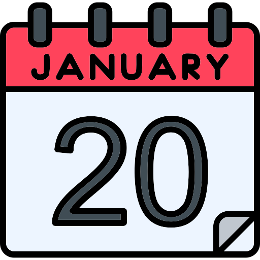 January Generic Outline Color icon