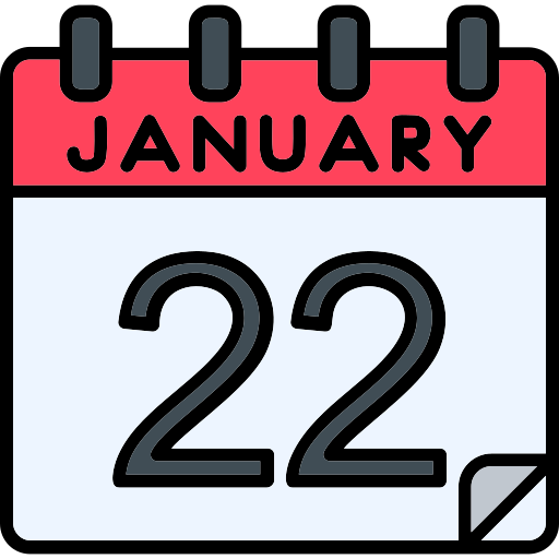 January Generic Outline Color icon
