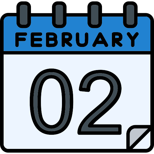 februari Generic Outline Color icoon