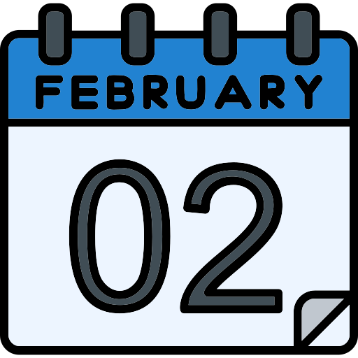 February Generic Outline Color icon