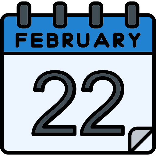 February Generic Outline Color icon