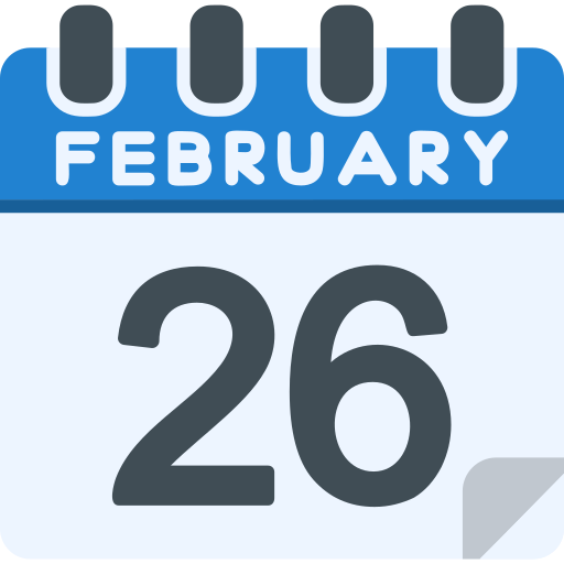 February Generic Flat icon