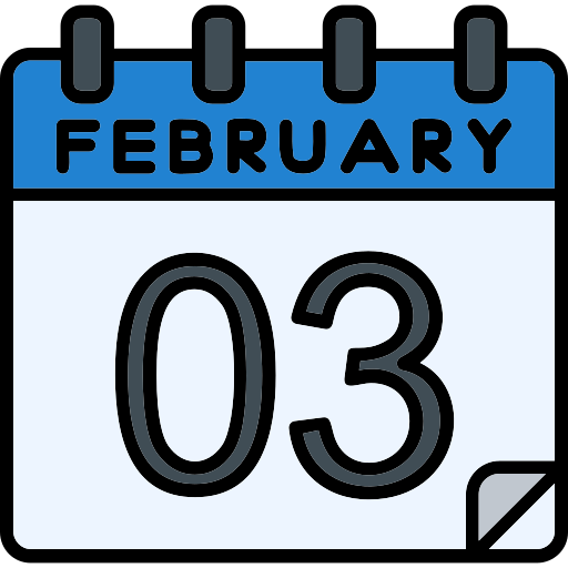 februari Generic Outline Color icoon