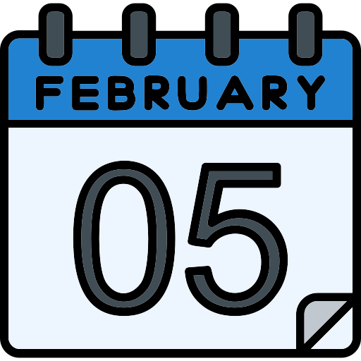 February Generic Outline Color icon