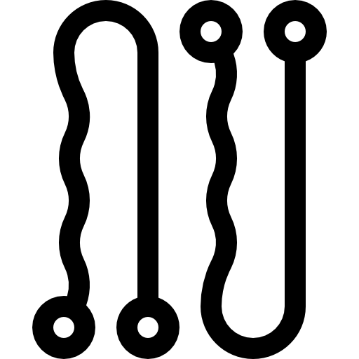 ヘアピン Basic Straight Lineal icon