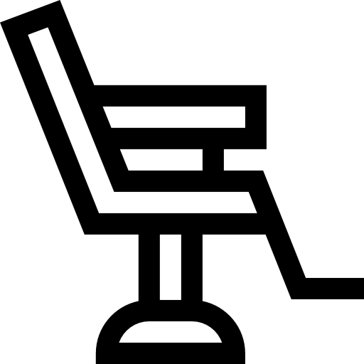 frisörstuhl Basic Straight Lineal icon