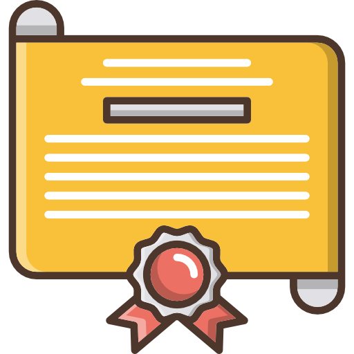 Certificate Cubydesign Lineal Color  icon