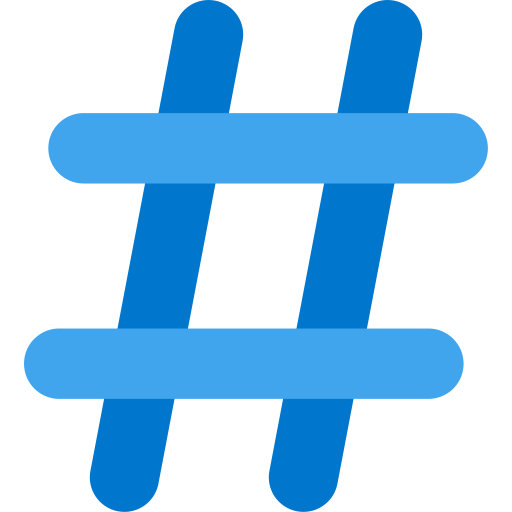 Hashtag Generic Flat icon