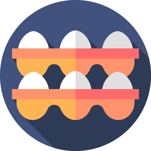 jajka Flat Circular Flat ikona