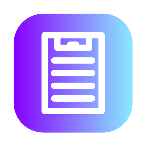 List Generic Flat Gradient icon