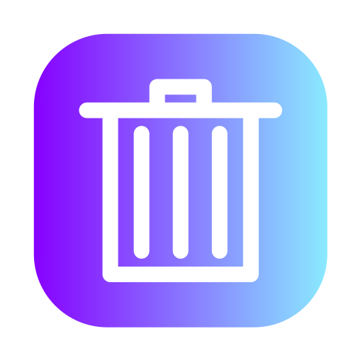 Trash Bin Generic Flat Gradient icon