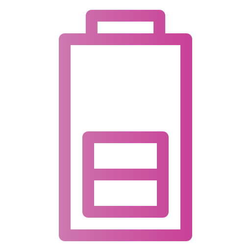 media batería Generic Gradient icono